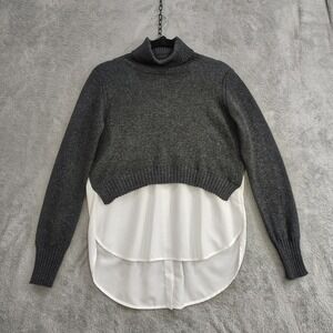 Brochu Walker Wool Cashmere Sweater Womens S Knit Pullover Oversized Minimalist